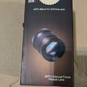 New! JINTU 85mm F1.8 EF Mount Camera Lens Manual Portrait Lens for Canon